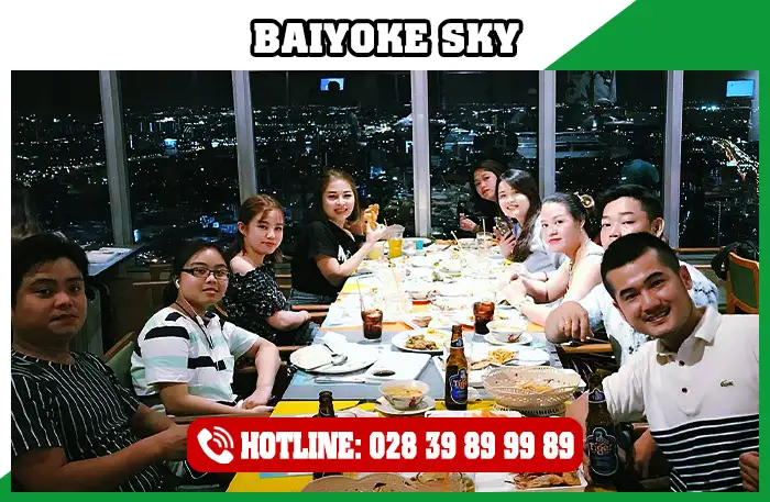 Ăn tối Baiyoke Sky Thái Lan
