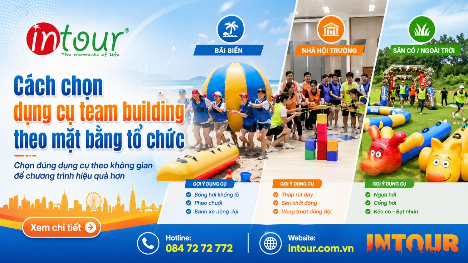 Cách Chọn Dụng Cụ Team Building Theo Mặt Bằng Tổ Chức