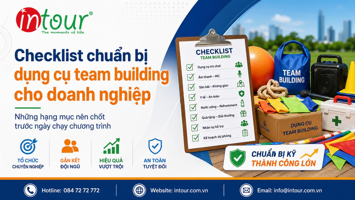 Checklist Thuê Dụng Cụ Team Building Cho Công Ty