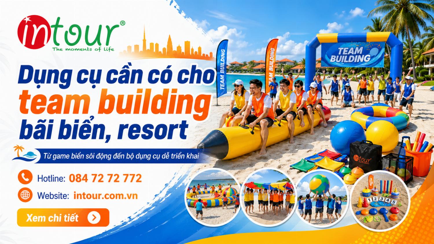 Dụng Cụ Cần Có Cho Team Building Bãi Biển, Resort