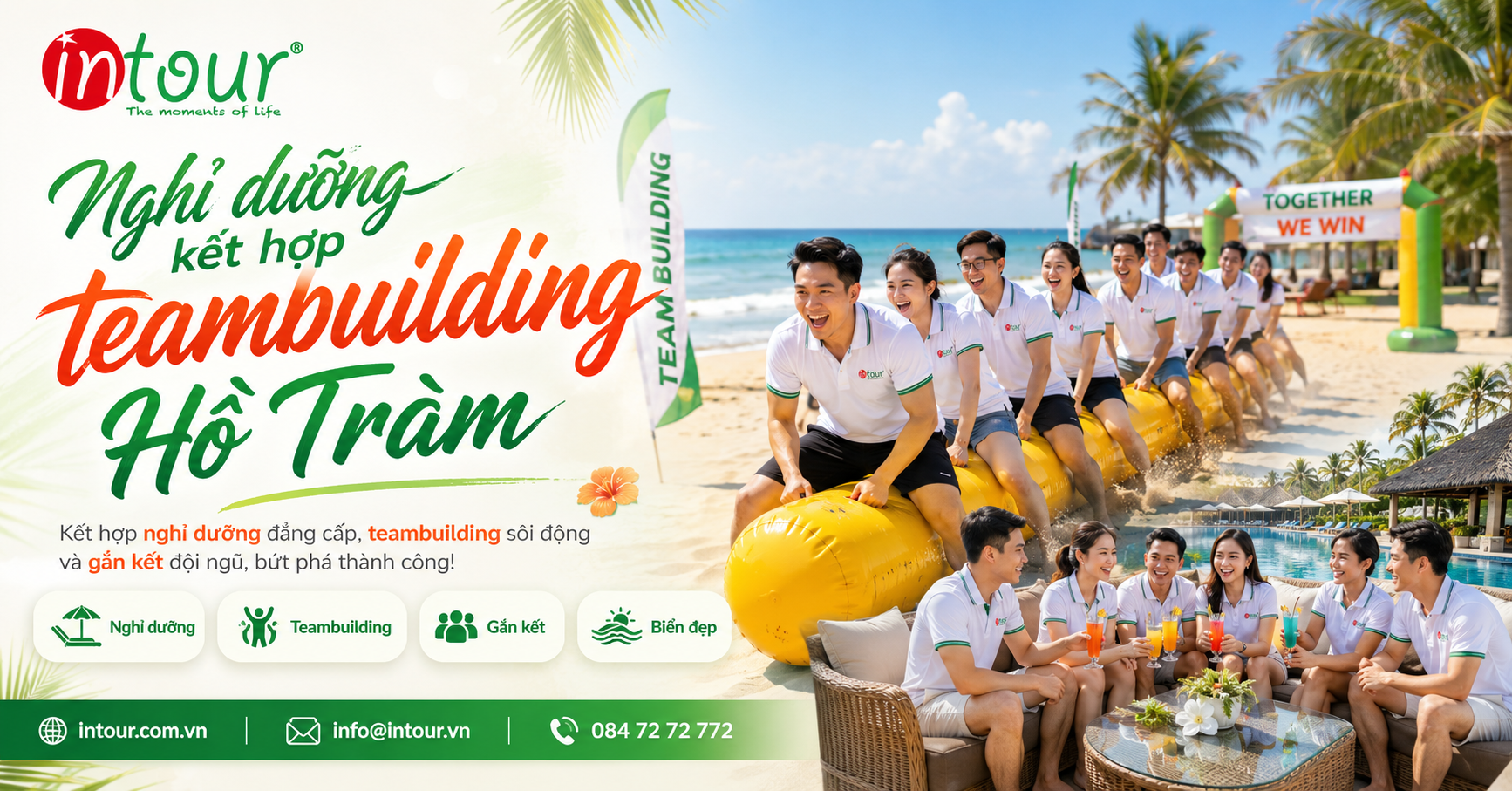 Nghỉ dưỡng kết hợp teambuilding Hồ Tràm 