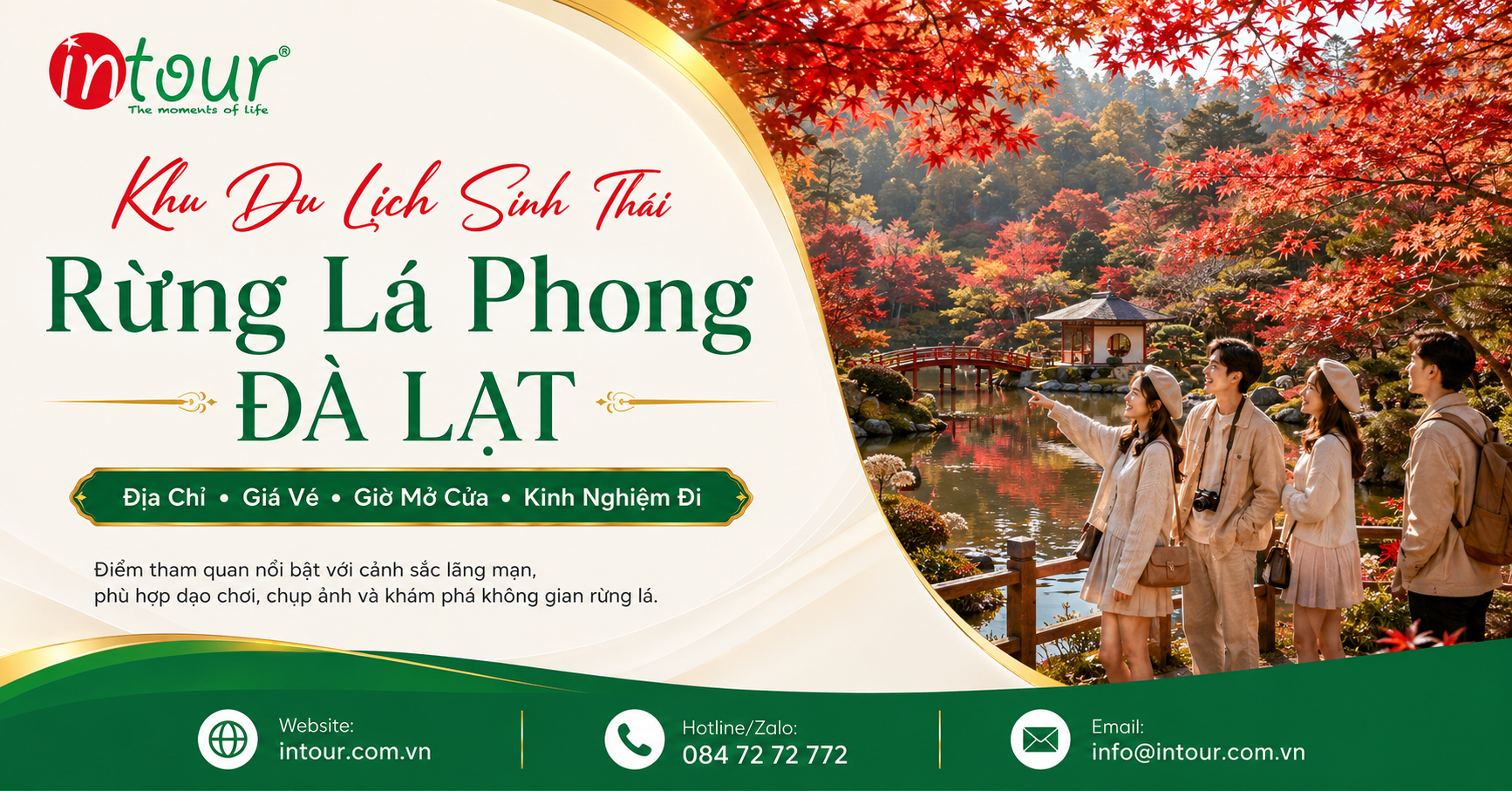Khu Du Lịch Rừng Lá Phong Đà Lạt: Địa Chỉ, Giá Vé, Mùa Lá Và Kinh Nghiệm Tham Quan