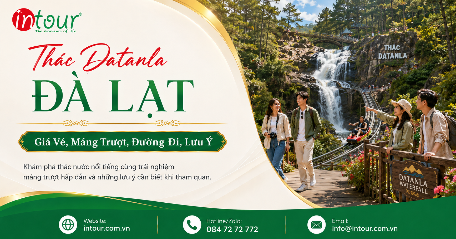 Thác Datanla Đà Lạt: Giá Vé, Máng Trượt, Trò Chơi Và Kinh Nghiệm Tham Quan