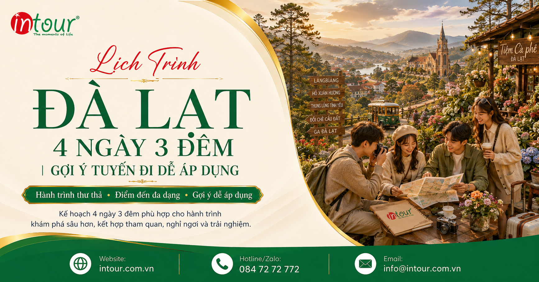 Lịch Trình Đà Lạt 4 Ngày 3 Đêm: Gợi Ý Đi Chậm, Nghỉ Dưỡng, Cầu Đất, Tà Nung Và Hồ Tuyền Lâm