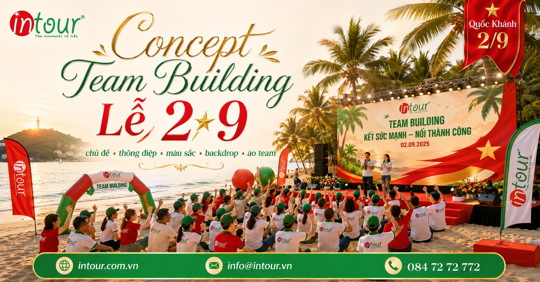 Concept Team Building Lễ 2/9 Cho Công Ty: Gợi Ý Chủ Đề, Thông Điệp, Màu Sắc, Backdrop, Áo Team Và Nhận Diện Chương Trình