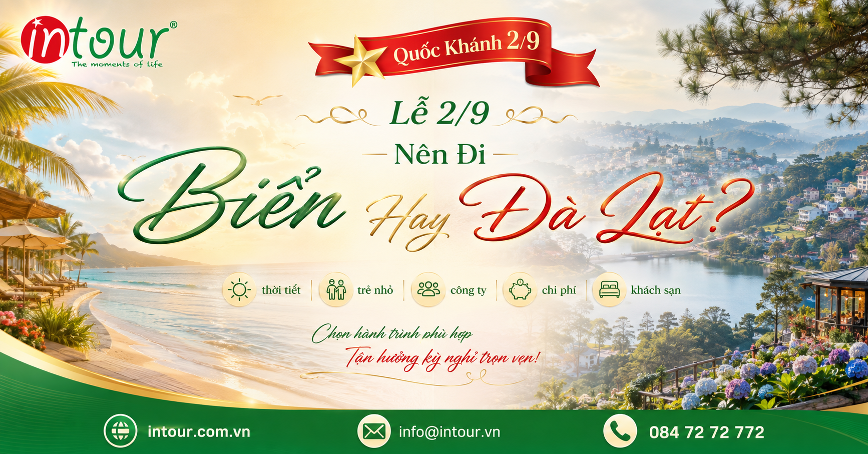 Lễ 2/9 Nên Đi Biển Hay Đà Lạt? So Sánh Thời Tiết, Trẻ Nhỏ, Công Ty, Chi Phí, Kẹt Xe, Khách Sạn Và Lịch Trình Lễ 2/9 Nên Đi Biển Hay Đà Lạt? So Sánh Thời Tiết, Trẻ Nhỏ, Công Ty, Chi Phí, Kẹt Xe, Khách Sạn Và Lịch Trình