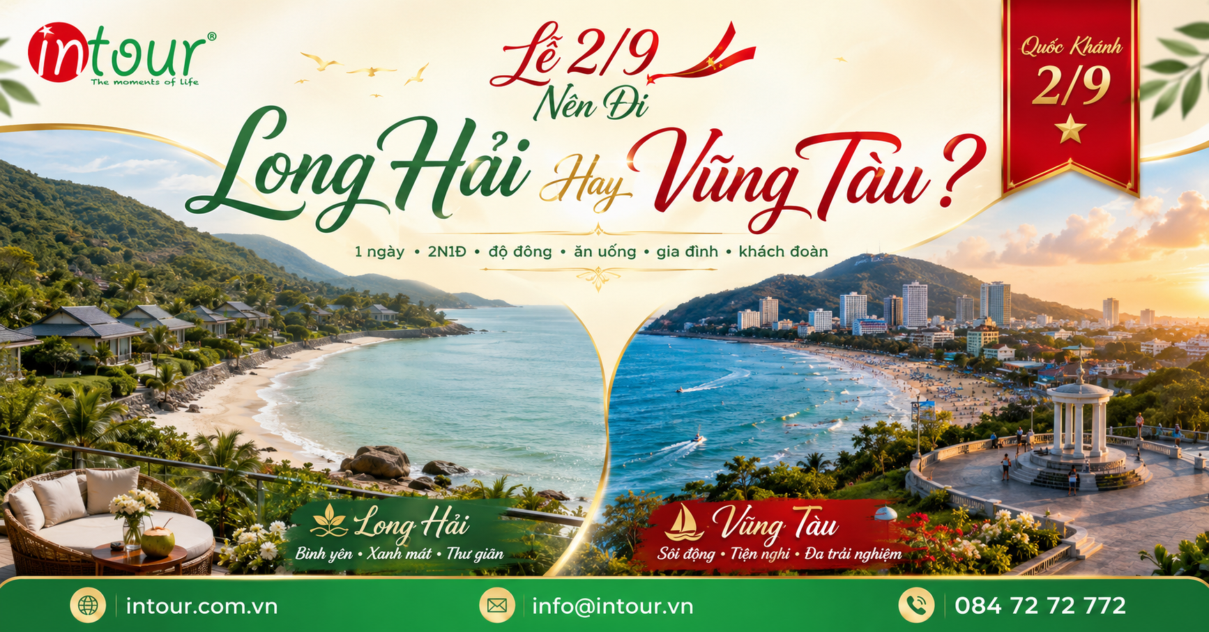 Lễ 2/9 Nên Đi Long Hải Hay Vũng Tàu? So Sánh Biển Gần Sài Gòn Theo Lịch 1 Ngày, 2N1Đ, Độ Đông, Ăn Uống, Gia Đình Và Khách Đoàn Lễ 2/9 Nên Đi Long Hải Hay Vũng Tàu? So Sánh Biển Gần Sài Gòn Theo Lịch 1 Ngày, 2N1Đ, Độ Đông, Ăn Uống, Gia Đình Và Khách Đoàn