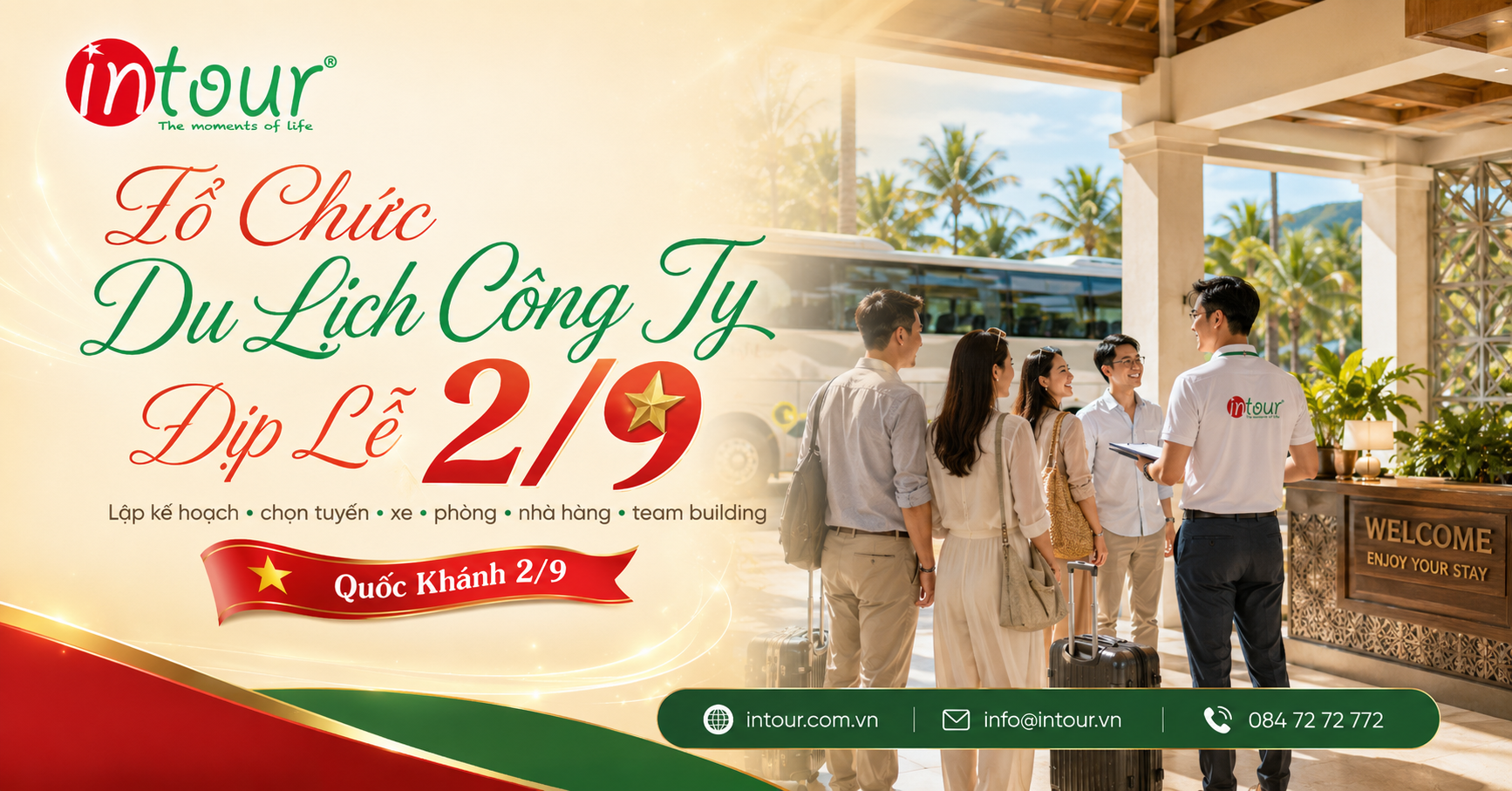 Tổ Chức Du Lịch Công Ty Dịp Lễ 2/9: Quy Trình Lập Kế Hoạch, Chọn Tuyến, Xe, Phòng, Nhà Hàng, Team Building