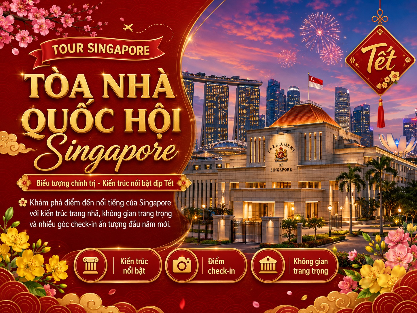 Du Lịch Tết 2027: Tour Singapore 3 Ngày 2 Đêm Du Lịch Tết 2027: Tour Singapore 3 Ngày 2 Đêm