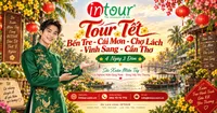 Du Lịch Tết 2027: Tour Bến Tre - Cái Mơn - Chợ Lách - Vinh Sang - Cần Thơ 4 Ngày 3 Đêm