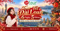 Du Lịch Tết 2027: Tour Đài Loan 6 Ngày 5 Đêm: Đài Bắc - Cao Hùng - Nam Đầu - Đài Trung