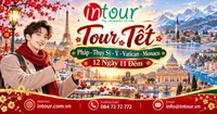 Du Lịch Tết 2027: Tour Pháp - Thụy Sỹ - Ý - Vatican - Monaco 12 Ngày 11 Đêm