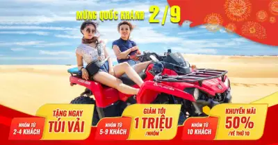 Tour Lễ Quốc Khánh 2/9/2025: Du Lịch Phan Thiết Mũi Né 3 Ngày 2 Đêm