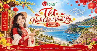 Du Lịch Tết 2027: Tour Ninh Chữ - Vịnh Vĩnh Hy 2 Ngày 2 Đêm