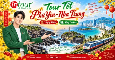 Du Lịch Tết 2027: Tour Phú Yên Nha Trang 3 Ngày 4 Đêm Bằng Tàu Hoả (Xe Lửa)