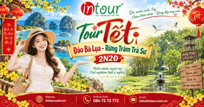 Du Lịch Tết 2027: Tour Đảo Bà Lụa Rừng Tràm Trà Sư 2 Ngày 2 Đêm
