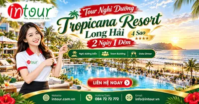 Tour Nghỉ Dưỡng Tropicana Resort Long Hải 4 Sao 2 Ngày 1 Đêm