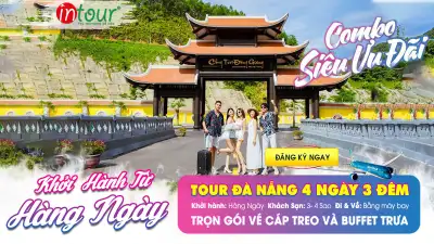 Tour Du Lịch Đà Nẵng Huế Quảng Bình 4 Ngày 3 Đêm: Đồng Xanh - Đồng Nghệ - Làng Chày Lập - Suối Nước Moọc - Động Thiên Đường