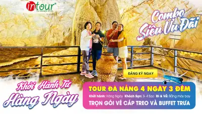 Tour Du Lịch Di Sản Miền Trung 4 Ngày 3 Đêm: Đà Nẵng - Hội An - Động Phong Nha - Động Thiên Đường