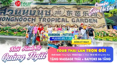 Tour Quảng Ngãi Thái Lan Trọn Gói 2025