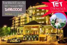 Du lịch Tết tây 2025: Tour Đà Lạt KS5* 2.498.000Đ(3 ngày 2 đêm) 