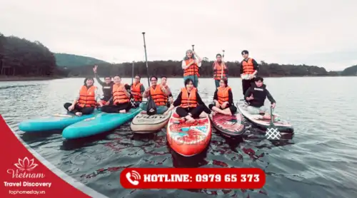 Tour Cắm Trại Kết Hợp Chèo SUP Hồ Tuyền Lâm Đà Lạt