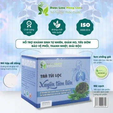 Giá bán trà túi lọc Xuyên Tâm Liên hộp 60g (20gói x 3g): 59.000đ