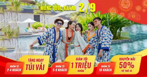 Tour Lễ Quốc Khánh 2/9/2025: Du Lịch Bình Châu Hồ Cốc 2 Ngày 1 Đêm