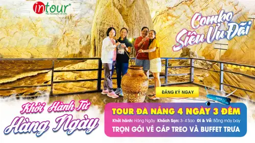 Tour Du Lịch Di Sản Miền Trung 4 Ngày 3 Đêm: Đà Nẵng - Hội An - Động Phong Nha - Động Thiên Đường