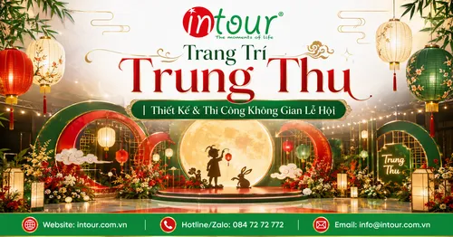 Trang Trí Trung Thu Đẹp, Thiết Kế Thi Công Không Gian Trăng Rằm Chuyên Nghiệp