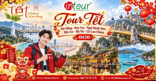 Du Lịch Tết 2027: Tour Đà Nẵng - Sơn Trà - Ngũ Hành Sơn - Hội An - Bà Nà - Cù Lao Chàm 4 Ngày 3 Đêm