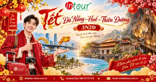 Du Lịch Tết 2027: Tour Đà Nẵng - Huế - Động Thiên Đường 3 Ngày 2 Đêm