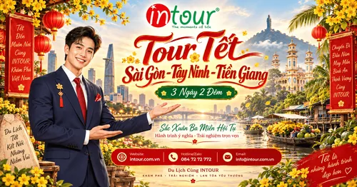 Du Lịch Tết 2027: Tour Sài Gòn Tây Ninh Tiền Giang 3 Ngày 2 Đêm