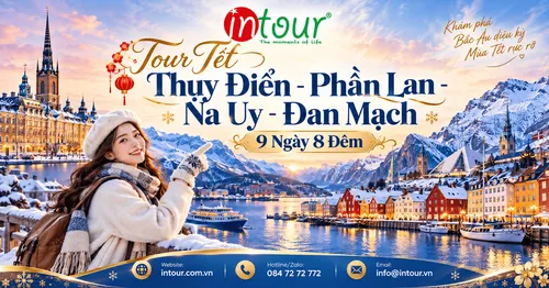 Du Lịch Tết 2027: Tour Thụy Điển - Phần Lan - Na Uy - Đan Mạch 9 Ngày 8 Đêm