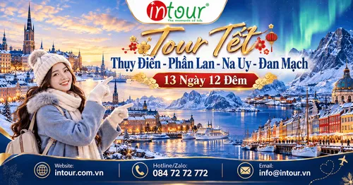 Du Lịch Tết 2027: Tour Thụy Điển - Phần Lan - Na Uy - Đan Mạch 13 Ngày 12 Đêm
