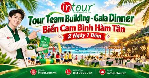 Tour Team Building - Gala Dinner Biển Cam Bình Hàm Tân 2 Ngày 1 Đêm