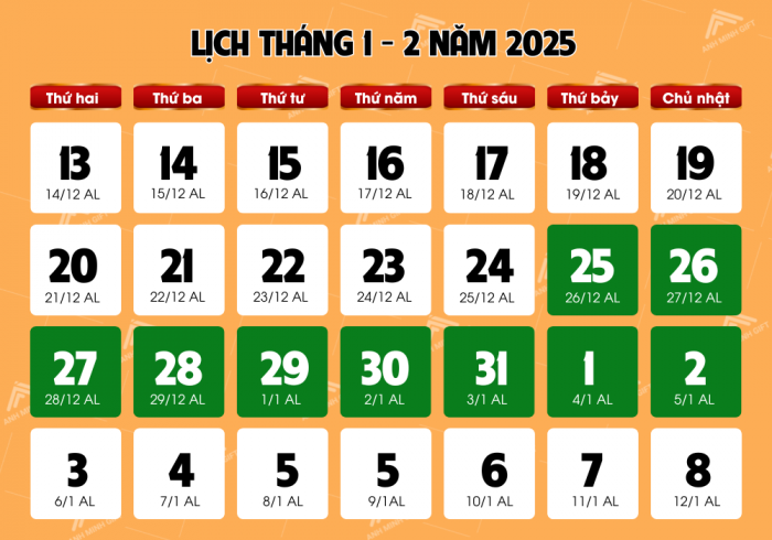 Lịch nghỉ Tết Nguyên Đán - Tết Âm Lịch Năm Nay được nghỉ bao nhiêu ngày?