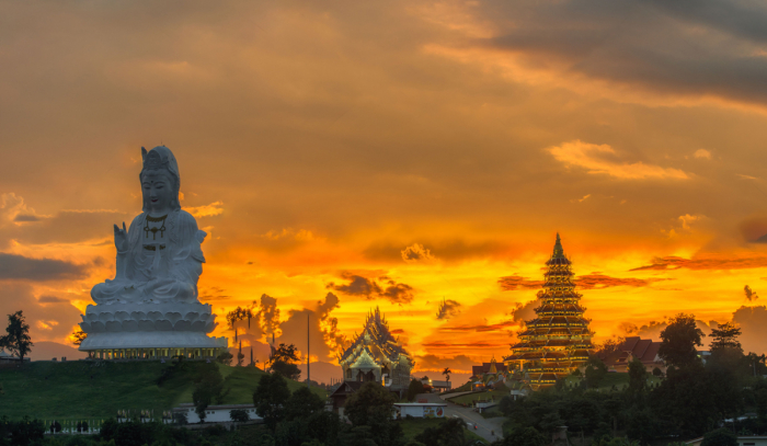 Chùa Wat Huay Pla Kang Chiang Rai Thái Lan