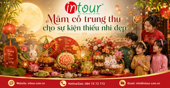Mâm Cỗ Trung Thu Cho Sự Kiện Thiếu Nhi Đẹp, Dễ Chuẩn Bị, Dễ Phá Cỗ