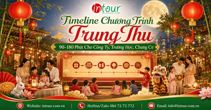 Timeline Chương Trình Trung Thu 90–180 Phút Cho Công Ty, Trường Học, Chung Cư