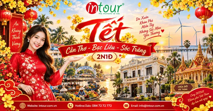 Du Lịch Tết 2027: Tour Cần Thơ - Bạc Liêu - Sóc Trăng 2 Ngày 1 Đêm