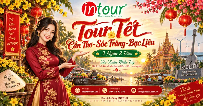 Du Lịch Tết 2027: Tour Cần Thơ Sóc Trăng Bạc Liêu 3 Ngày 2 Đêm