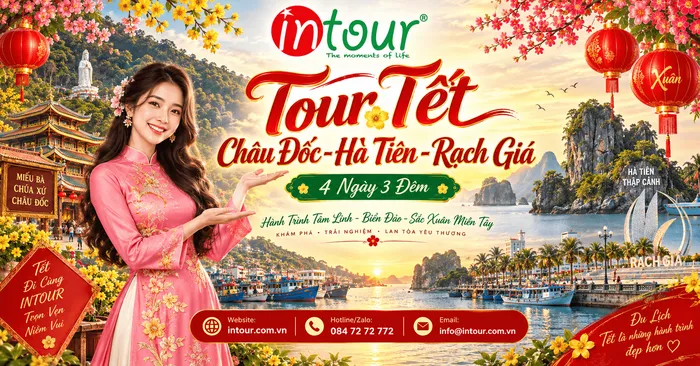 Du lịch Tết 2027: Tour Châu Đốc Hà Tiên Rạch Giá 4 Ngày 3 Đêm