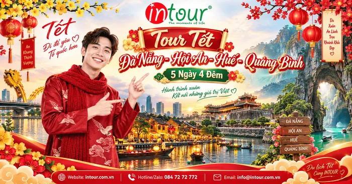 Du Lịch Tết 2027: Tour Đà Nẵng - Hội An - Huế - Quảng Bình 5 Ngày 4 Đêm