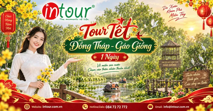 Du Lịch Tết 2027: Tour Đồng Tháp - Gáo Giồng 1 ngày