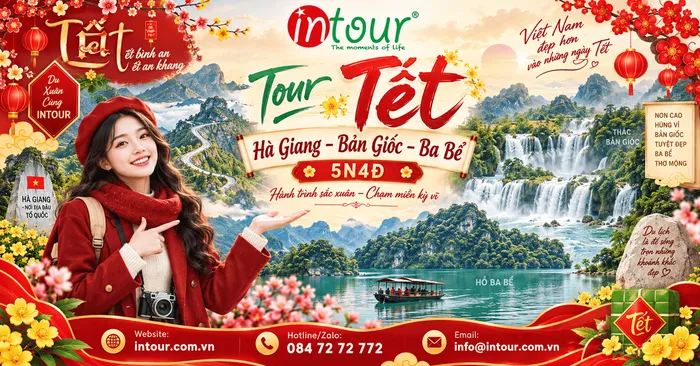 Du Lịch Tết 2027: Tour Hà Giang - Thác Bản Giốc - Hồ Ba Bể 5 ngày 4 đêm