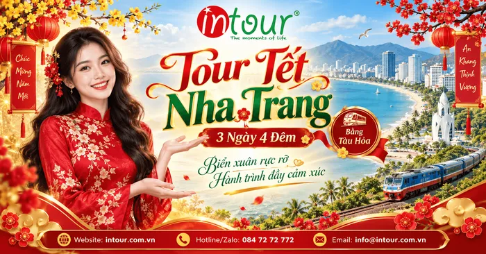 Du Lịch Tết 2027: Tour Nha Trang 3 Ngày 4 Đêm Bằng Tàu Hỏa (Xe Lửa)