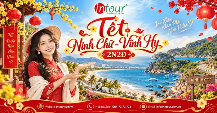 Du Lịch Tết 2027: Tour Ninh Chữ - Vịnh Vĩnh Hy 2 Ngày 2 Đêm