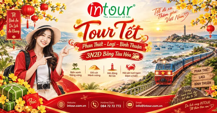 Du Lịch Tết 2027: Tour Phan Thiết - Lagi - Bình Thuận 3 Ngày 2 Đêm Bằng Tàu Hoả (Xe Lửa)