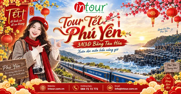 Du Lịch Tết 2027: Tour Phú Yên 3 Ngày 3 Đêm Bằng Tàu Hoả (Xe Lửa)